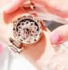 Rose Gold Alloy Watch Ladies Hand Expression Valentine's Day Gift Watch