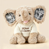 Custom Photo Elephant Plush – Personalized Ear Picture Elephant Gift for Couples Anniversary Gifts