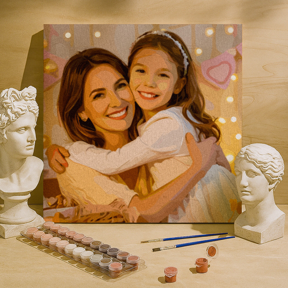 Custom Paint by Numbers Kit Personalized DIY Painting Set Turn Your Photo into Personalized Artwork