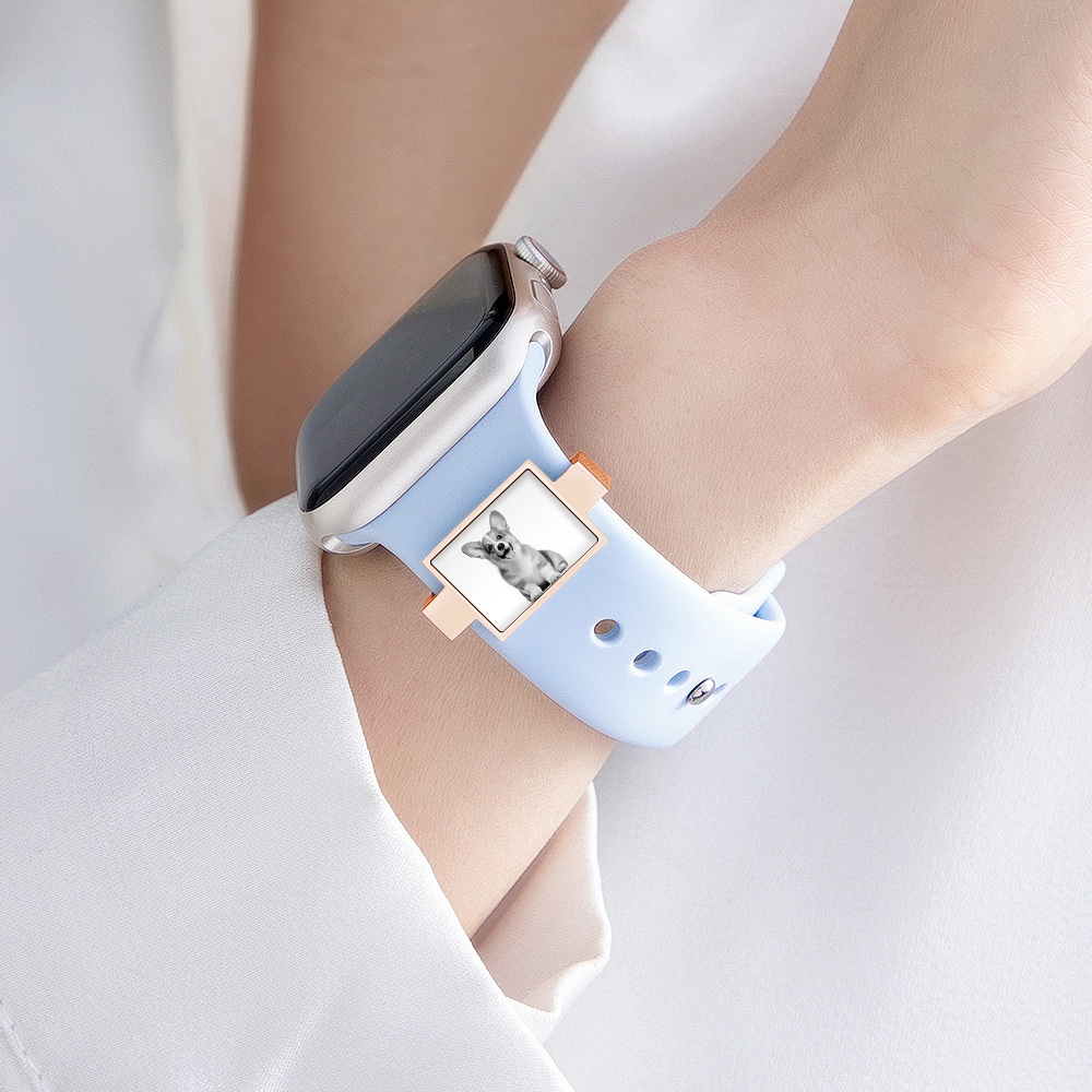 Personalized Watch Charm, Custom Photo Smart Watch Charm, Customized Picture Watch Strap Charm, Engraved Smart Watch Accessory
