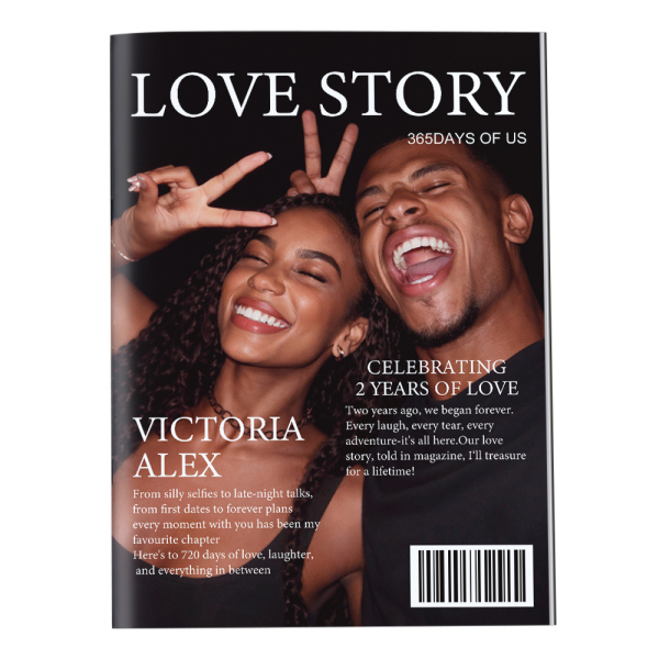 Personalized LOVE STORY Magazine for Couples on Valentine's Day - Photowatch