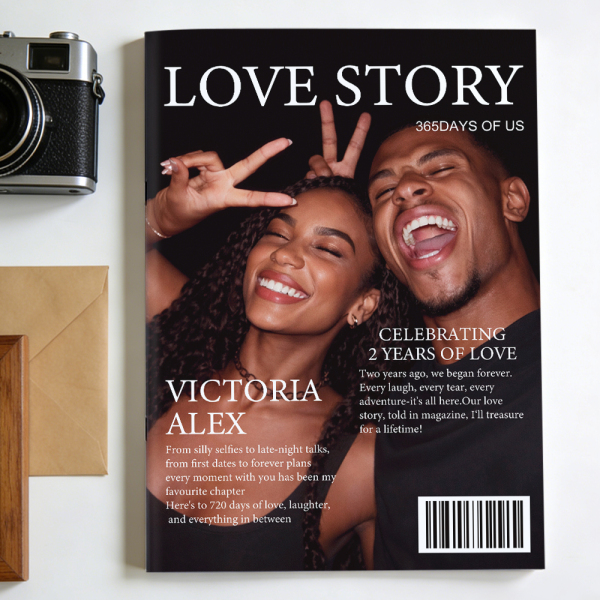 Personalized LOVE STORY Magazine for Couples on Valentine's Day - Photowatch