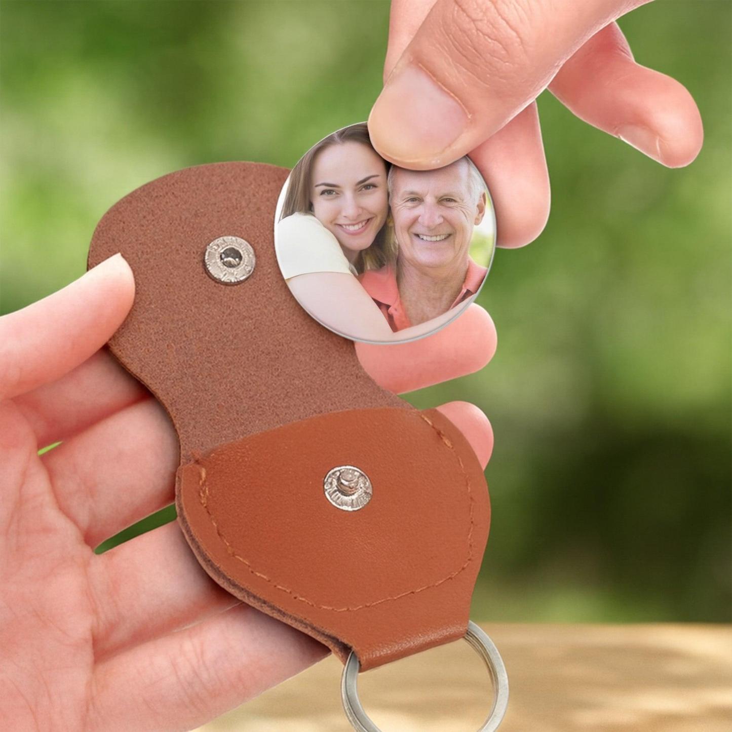 Bonus Dad, Better Life Thanks Keychain - Personalized Custom Pocket Hug