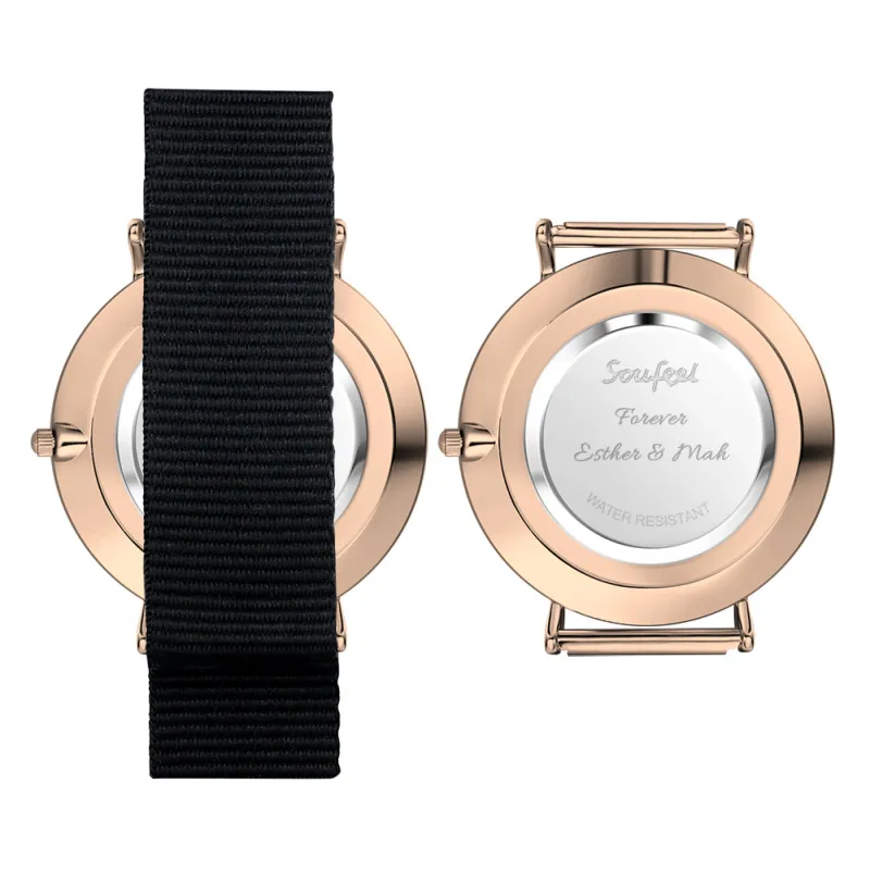 Ladies Watch Personalized Photo Watch With Black Red Blue Strap Birthday Gift - photowatch