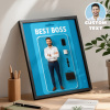 Custom Toy Figure Wooden Frame, Flat Printed Frame