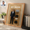 Custom Toy Figure Wooden Frame, Flat Printed Frame