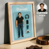 Personalized Action Figures Frame Personalized Photo Frame Custom Toy Box Art for Game Lover