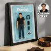 Personalized Action Figures Frame Personalized Photo Frame Custom Toy Box Art for Game Lover