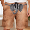 Funny Elephant Thongs Reindeer Briefs For Husband Boyfriend - Personalized Casual Shorts