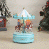 Custom Portrait Carousel Music Box Ornament Family Member Desktop Decoration Gift For Family