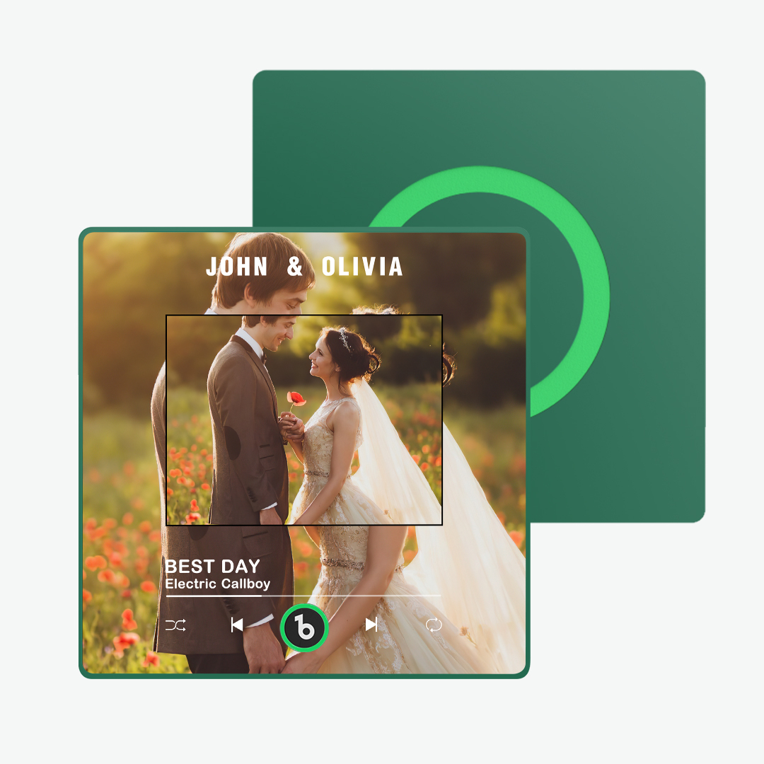 Custom Music Fridge Magnet Album Fridge Magnet with Colorful Frame Wedding Gifts -