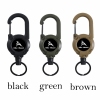 3 In 1 new multifunctional Retractable Pull Reel Carabiner Keychain, Strong Steel Wire Rope Buckle,Outdoor Sport Keychain Tool keychain accessories - Photowatch