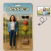 Custom Action Figure Pack Packaging Toy Box Style Art Gift Personalized Flat Print Acrylic Car Hanger Gift for Mom