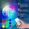 Upgraded Rechargeable RGB Pool Light with Remote Control & IP68 Waterproof, Color Changing Magnetic Pool Lights for Swimming Pool, Hot Tub, Fountain & Pond