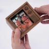Custom Photo Flipbook Frame Animation Machine Mechanical Hand-cranked Flipbook Box with Light Black Walnut Christmas Gifts - Photowatch