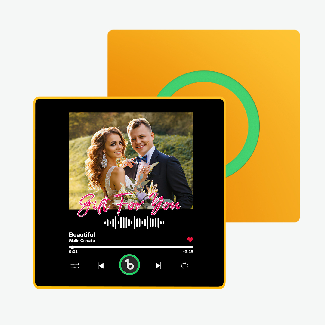 New 4.0 Upgrade Custom Music Fridge Magnet Colorful Frame Album Fridge Magnet Can Play Songs Gift for Couple