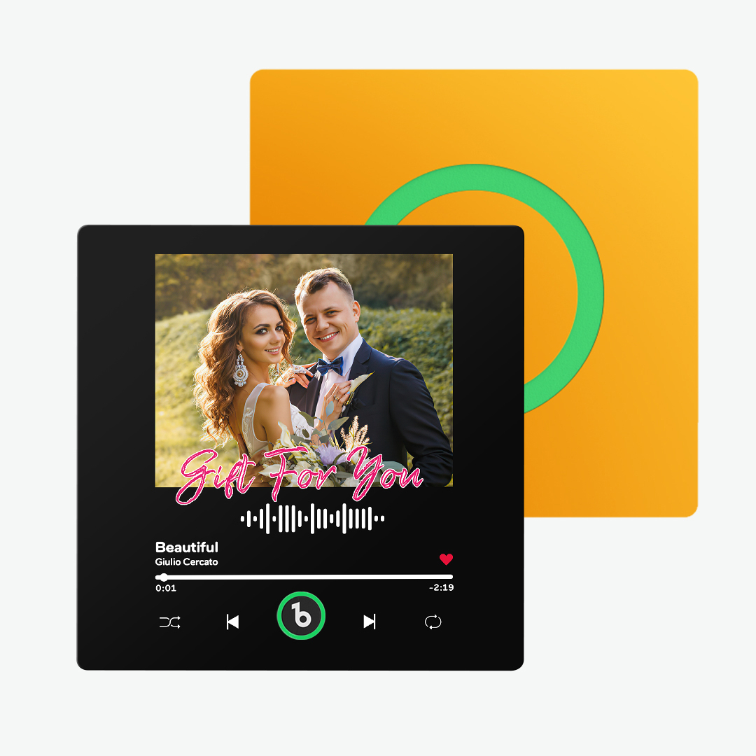 New 4.0 Upgrade Custom Music Fridge Magnet Colorful Frame Album Fridge Magnet Can Play Songs Gift for Couple