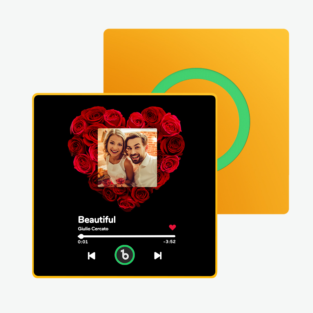 New 4.0 Upgrade Custom Music Fridge Magnet Colorful Frame Album Fridge Magnet Can Play Songs Gift for Couple