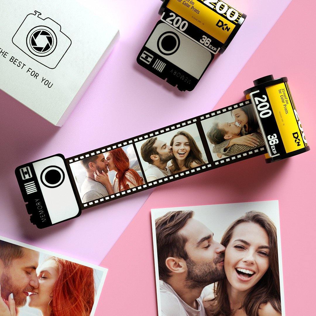 Custom Camera Roll Keychain Romantic Customized Valentine`s Gifts - photowatch