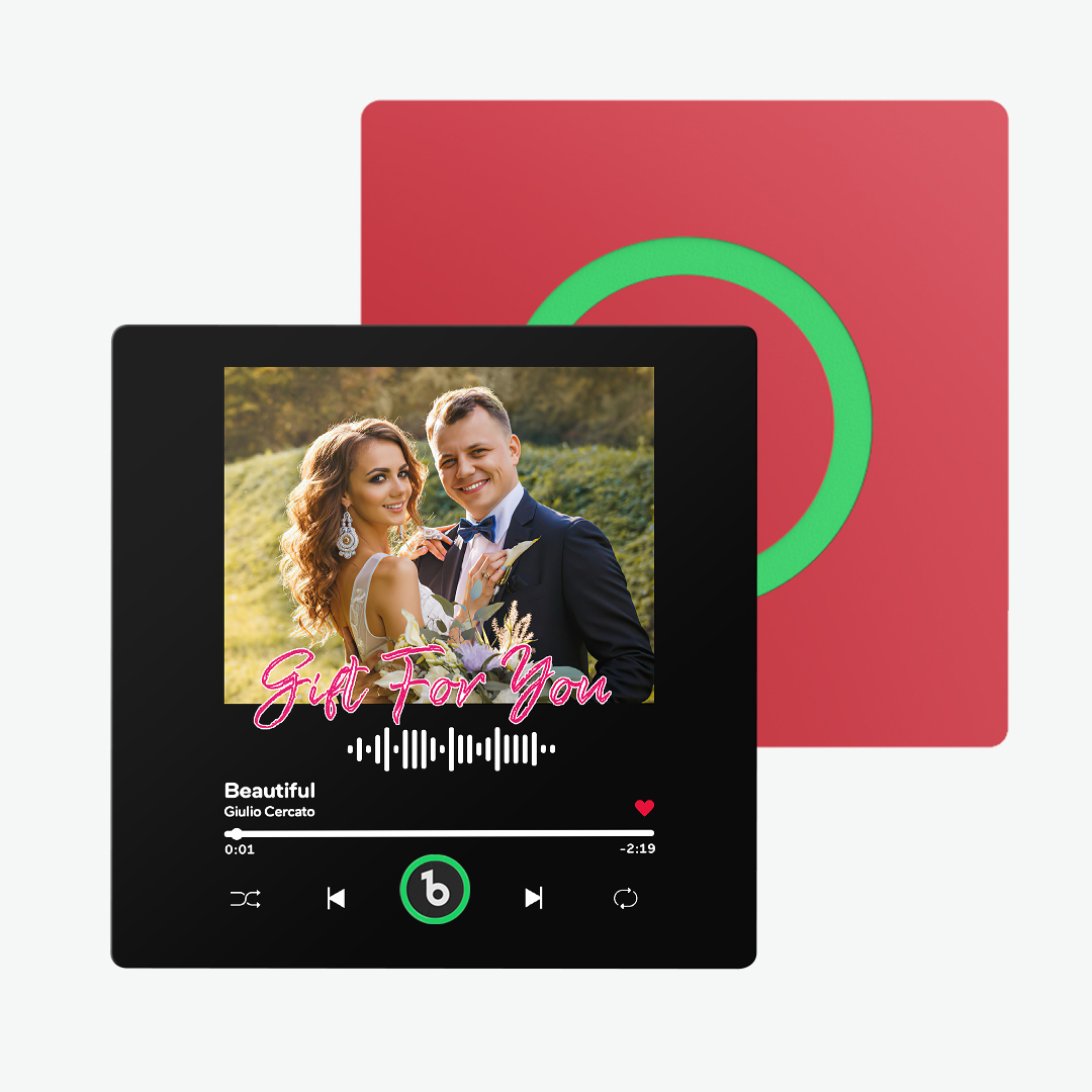 New 4.0 Upgrade Custom Music Fridge Magnet Colorful Frame Album Fridge Magnet Can Play Songs Gift for Couple