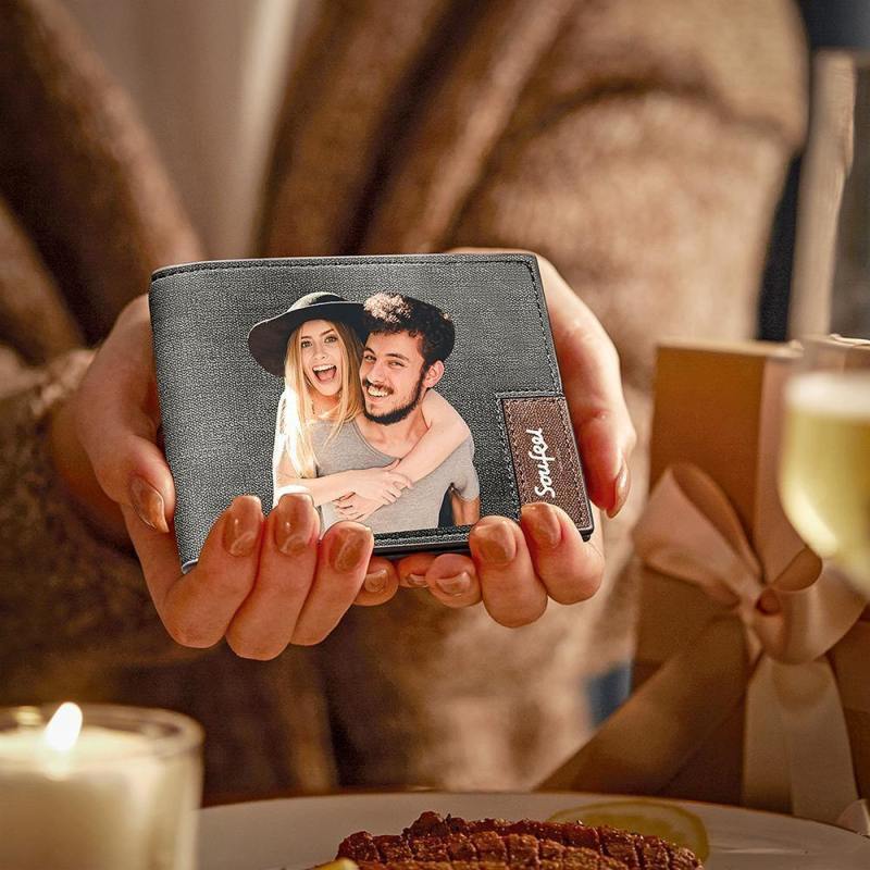 Father's Day Gifts Personalized Wallet For Men Custom Photo Wallet Gifts For Dad