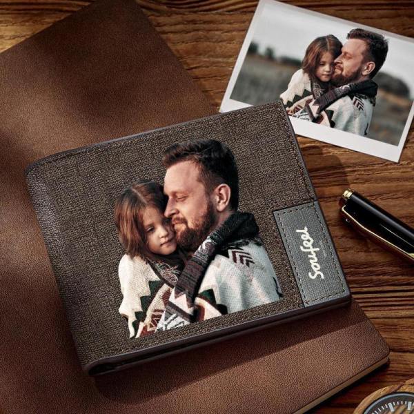 Father's Day Gifts Personalized Wallet For Men Custom Photo Wallet Gifts For Dad