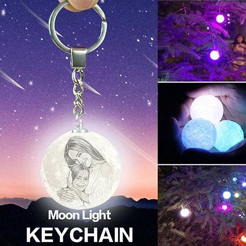 Anniversary Gifts Custom 3D Printing Photo Moon Lamp & Engraving Custom 3D Print Luna Light Painting Light