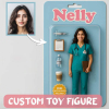 Custom Action Figure Pack Packaging Toy Box Style Art Gift Personalized Flat Print Acrylic Keychain Gift for Mom