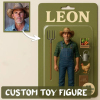 Custom Action Figure Pack Packaging Toy Box Style Art Gift Personalized Flat Print Acrylic Keychain Gift for Mom
