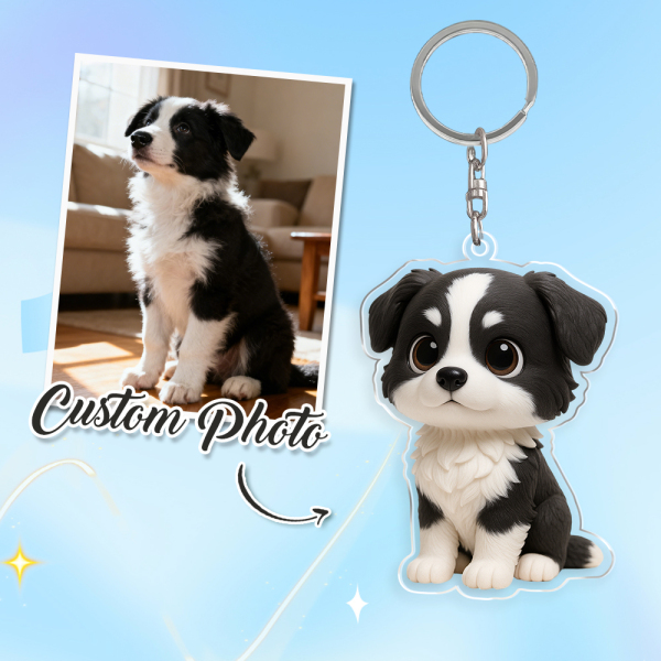 Personalized Acrylic Cartoon Keychain Custom Figure Keychain Photo Bag Charm Unique Keepsake Gift For Girlfriend Anniversary Birthday Gift