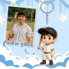 Custom Figure Keychain Personalized Acrylic Cartoon Keychain Photo Bag