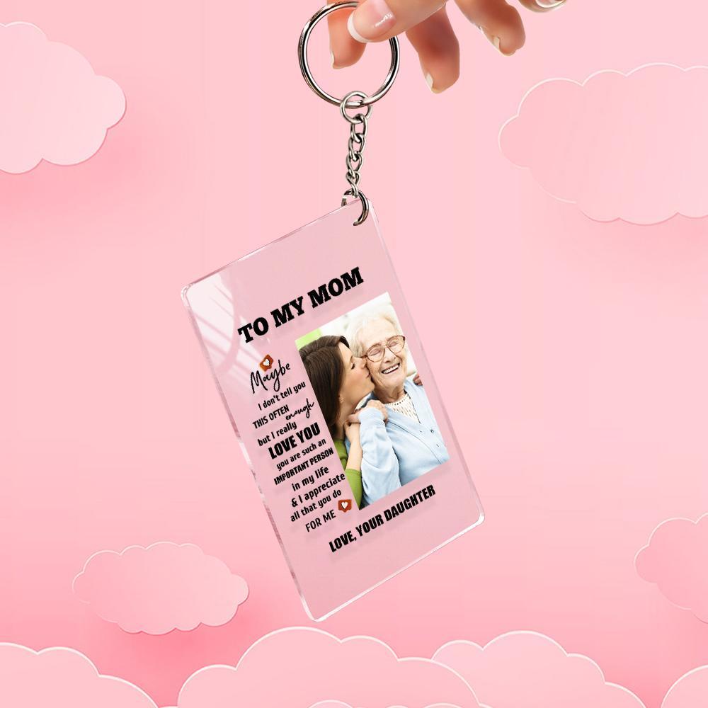 Mother's Day Gift Custom Photo Keychian/Plaque/Night Light For Mom - photowatch