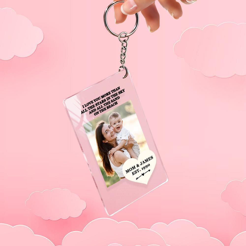 Mother's Day Gift Custom Photo Keychian/Plaque/Night Light For Mom - photowatch