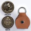 Personalized Wolf Pocket Hug for Son - Custom Stainless Steel Keepsake Gift