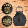 To My Son Watching You Be A Dad Monogram Initial - Personalized Custom Pocket Hug - SON136_HTOK