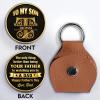 To My Son Watching You Be A Dad Monogram Initial - Personalized Custom Pocket Hug - SON136_HTOK