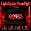 Football Fan LED Light-Up Snapback Cap - Photowatch