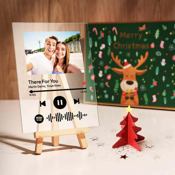 Unique Gifts For Love - Spotify Code Music Plaque Glass For Love(5.9in x 7.7in)