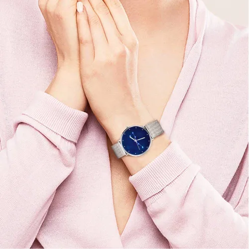 Ladies Watch 36mm-Taurus Constellation Watch With Luminous Pointer Alloy Bracelet - photowatch