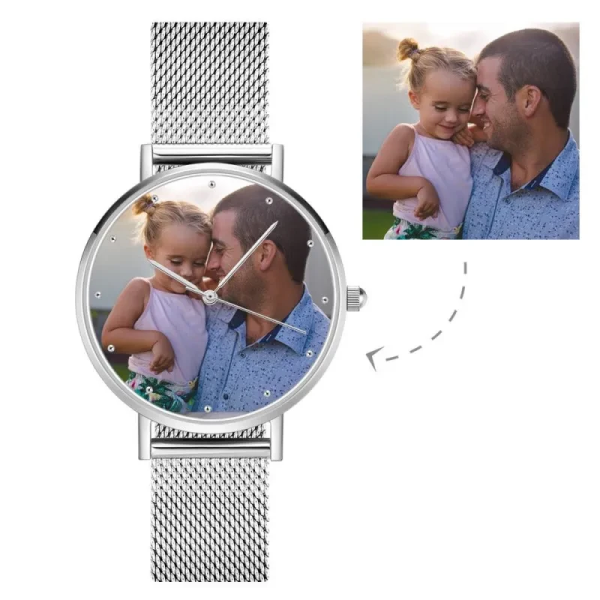 Custom Photo Watch Engraved Alloy Bracelet - photowatch