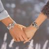 Women's Engraved Alloy Bracelet Mother's Day Gifts for Her Custom Photo Watch 36mm