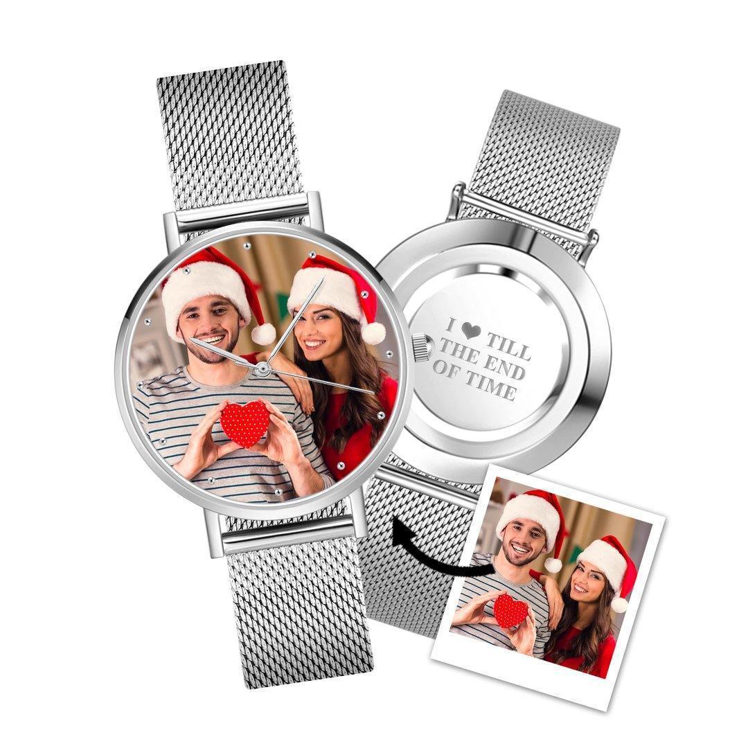 Custom Photo Watch Engraved Alloy Bracelet - photowatch