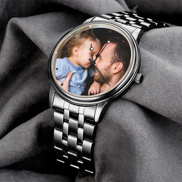 Father's Day Gift Photo Watch Gifts For Men Personalized Photo Watch For Him