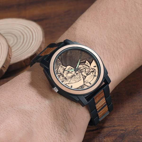 Gifts For Dad Personalized Photo Watch Engraved Watch Father's Day Gifts