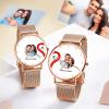 Splicing Red Heart Photo Watch Romantic Valentine's Day Gifts For Couples - soufeelus