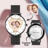 Personalized Heart Engraved Photo Watches With Alloy Strap Mother's Day Gift For Mom - soufeelus