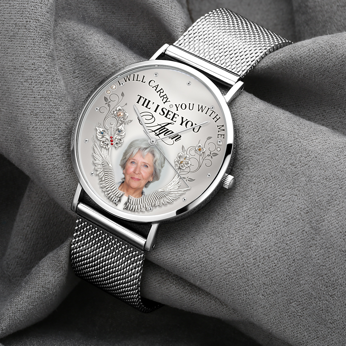 Custom Photo Memorial Watch Commemorate Gifts - soufeelus