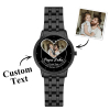 Heart Frame Photo Upload - Family Custom Stainless Steel Metal Watch