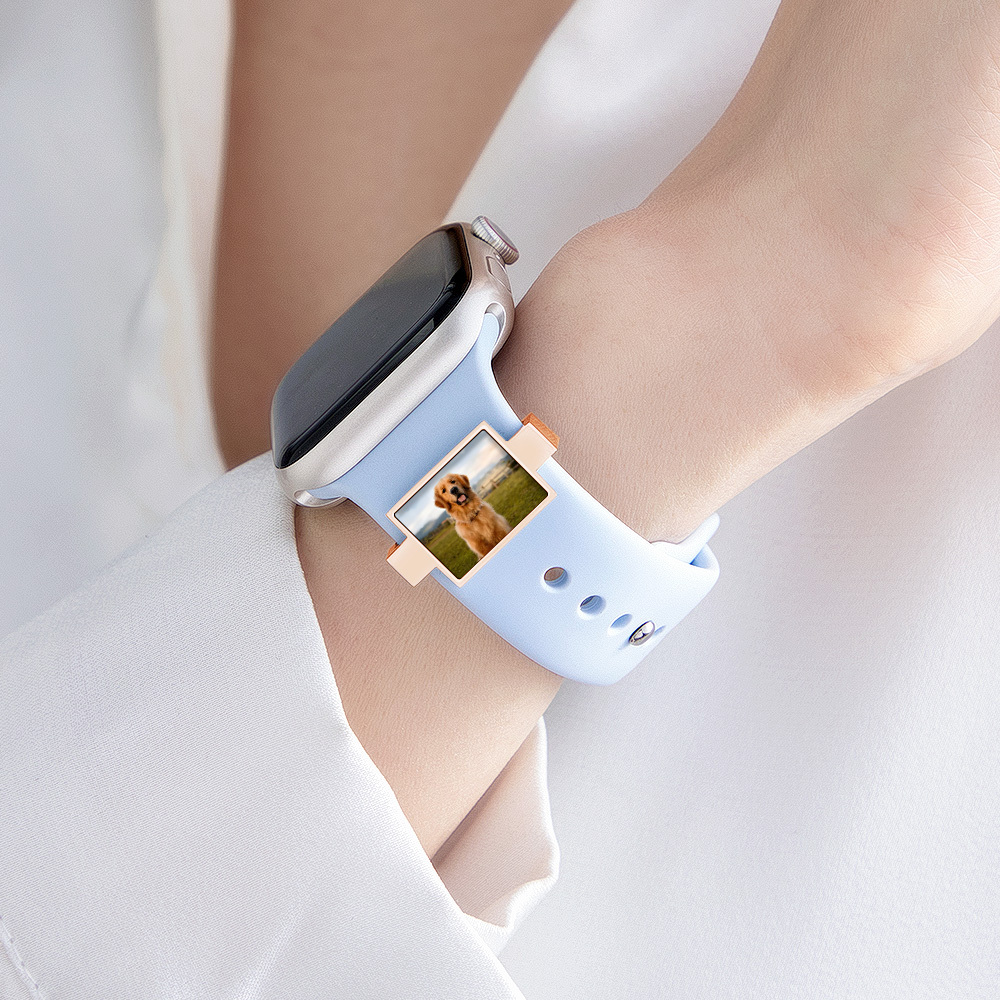 Personalized Watch Charm, Custom Photo Smart Watch Charm, Customized Picture Watch Strap Charm, Engraved Smart Watch Accessory