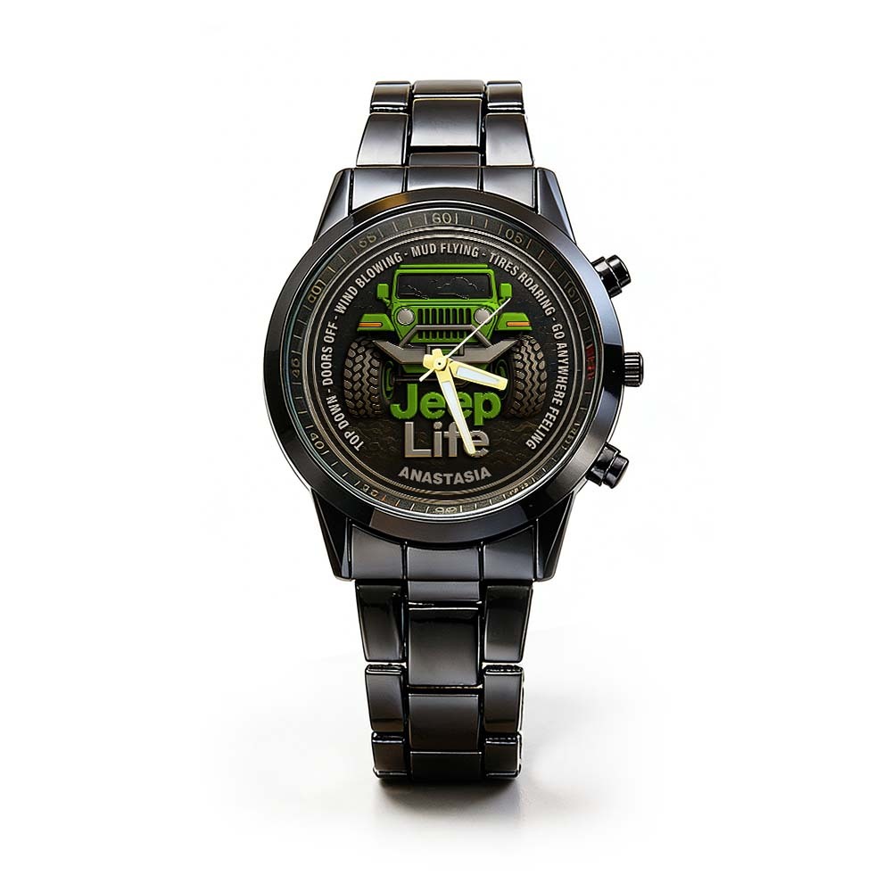 Personalized Off-Road Adventure Watch, Custom Name Sport Style Wristwatch for Car & Outdoor Lovers, Best Choice for Valentine's Day